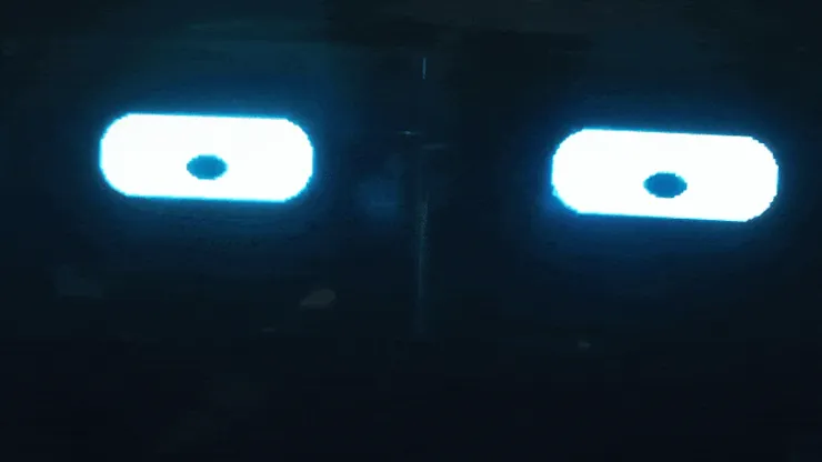 Spark demo animation - expressive OLED eyes and ear movement