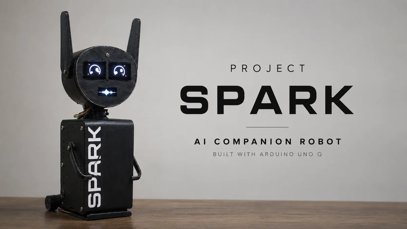 Spark - An AI Emotional Companion Robot on Arduino UNO Q thumbnail